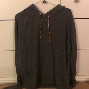 Brandy Melville Grey Hooded sweatshirt - one size